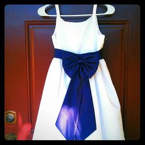 David's Bridal Flower Girl Ball Gown & Sash
